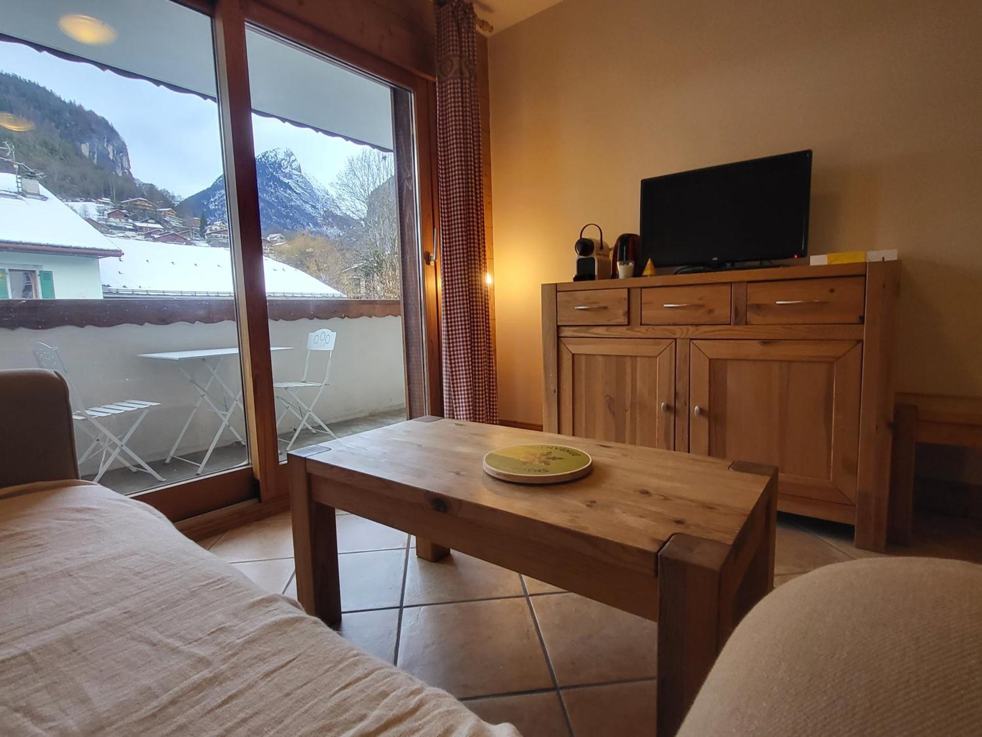 Ecrins A4, 1 Bedroom Apartment With Bunk Room, Central Samoëns Exteriör bild